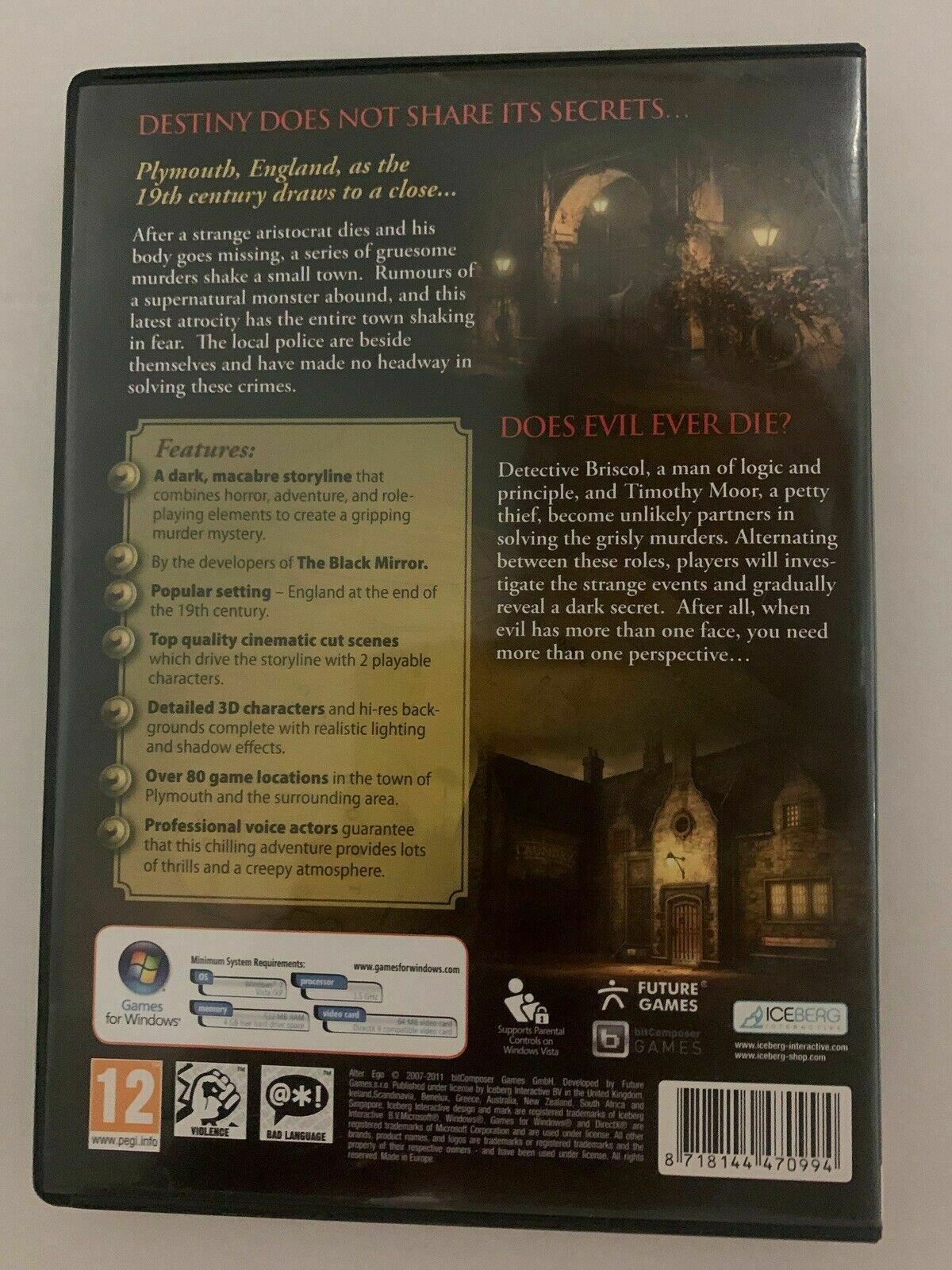 Alter Ego PC DVD (2011) Point & Click Adventure