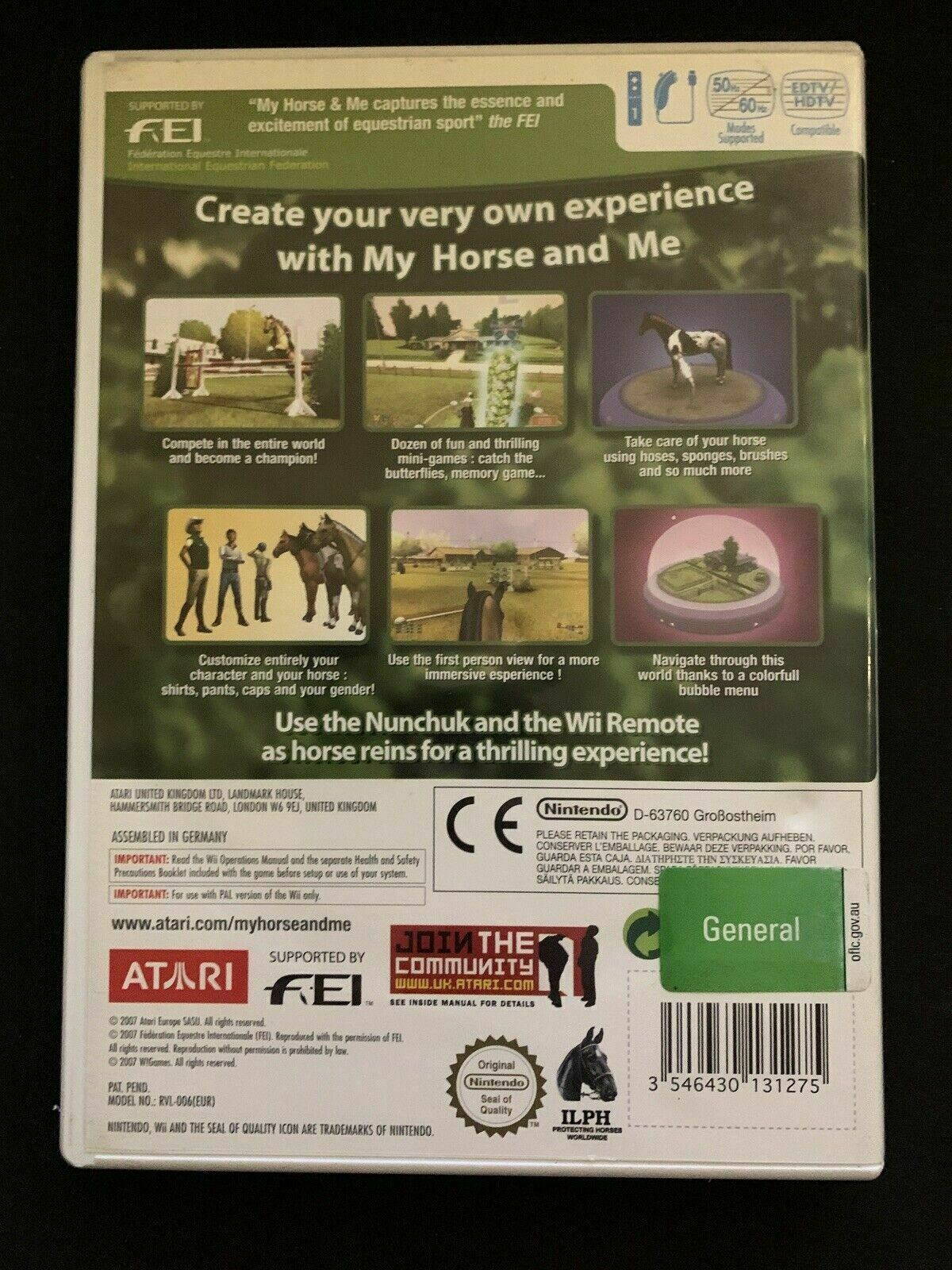 My Horse & Me - Nintendo Wii PAL Game (Sports: Horse Racing) with Manual