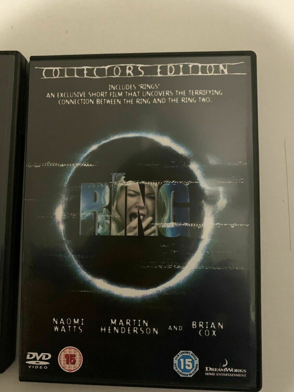The Ring 1 & The Ring 2 - Collectors Edition (DVD, 2005) Region 4,2 Naomi Watts