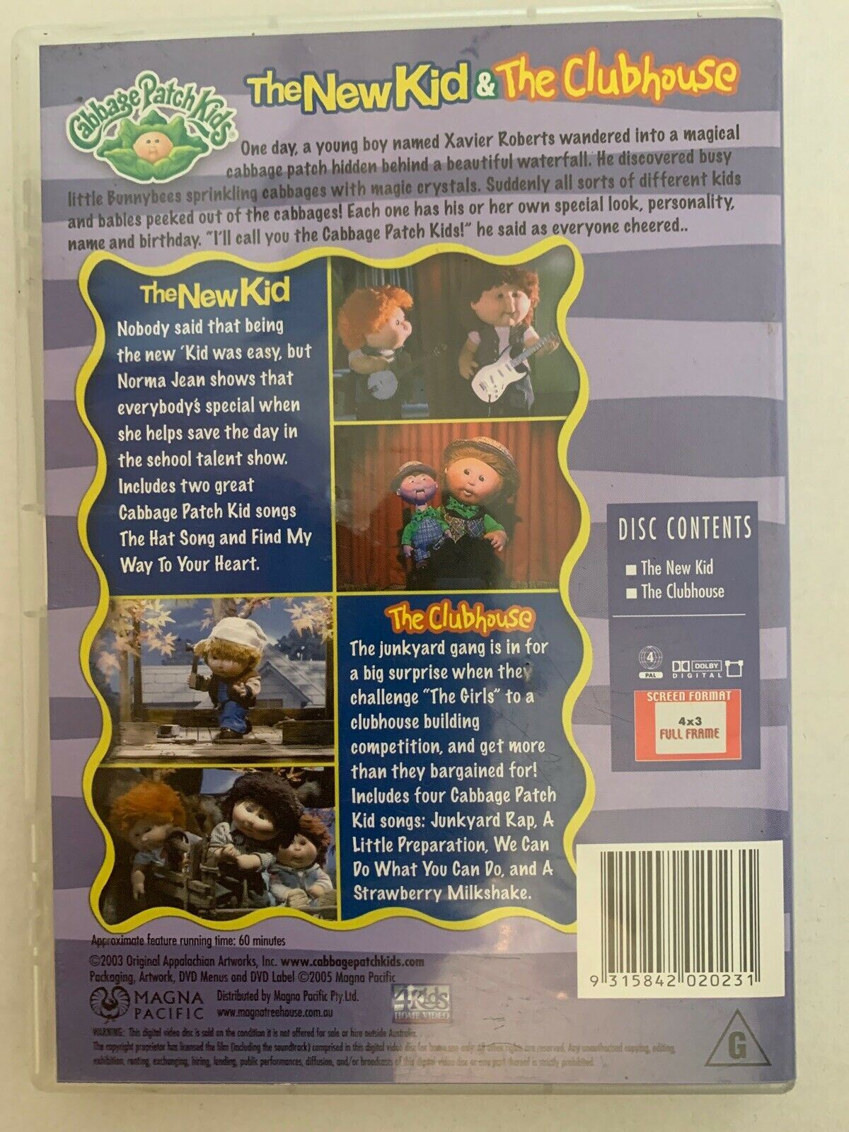 Cabbage Patch Kids : Vol 1 (DVD, 2005) Region 4