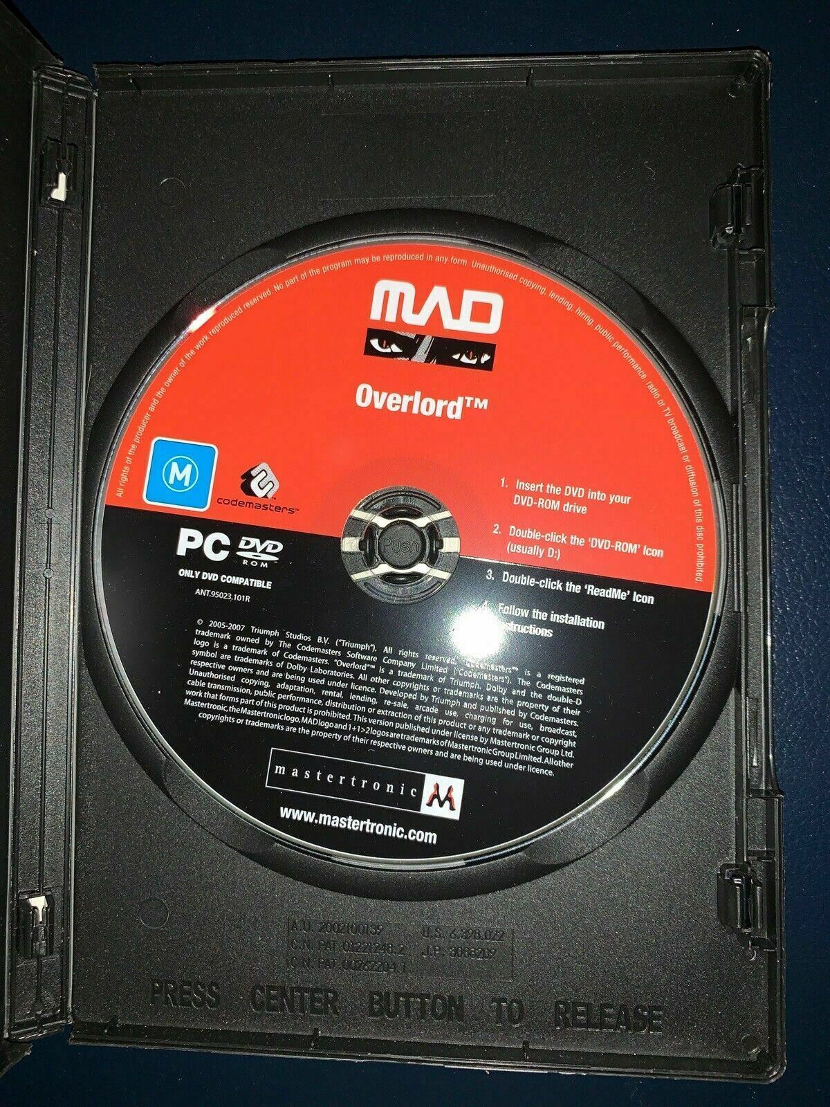 Overlord PC DVD Game