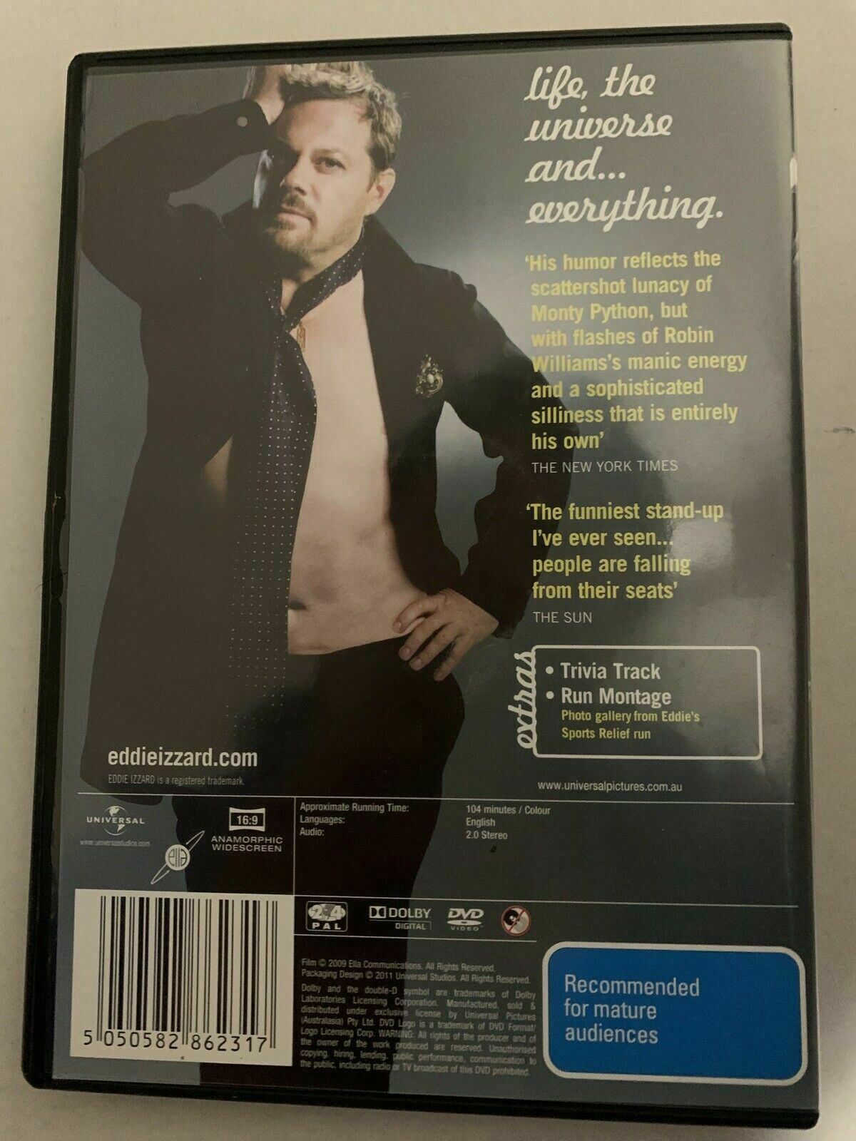 2x Eddie Izzard - Stripped Live + Definite Article (DVD, 2009) Region 4,2