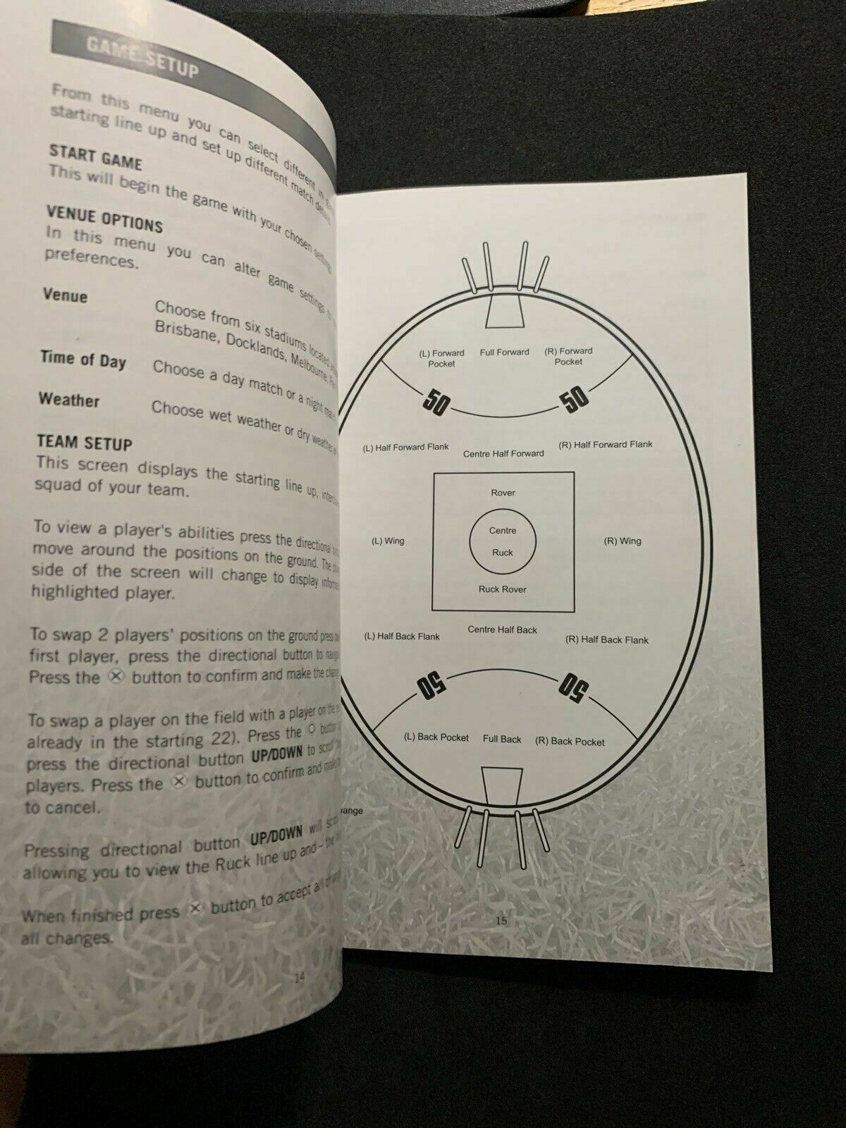 AFL Live 2003 - PlayStation 2 PS2 Aussie Rules Football PAL Game with Manual