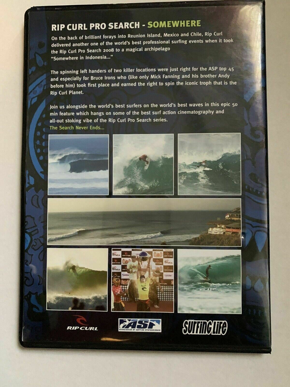 RipCurl Pro Search 08 - Somewhere  DVD Surfing Life