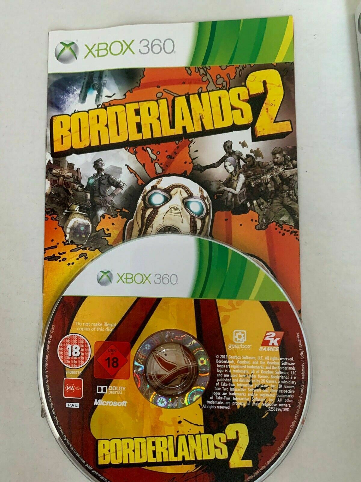 Borderlands 2 - Microsoft Xbox 360 Game - With Manual PAL