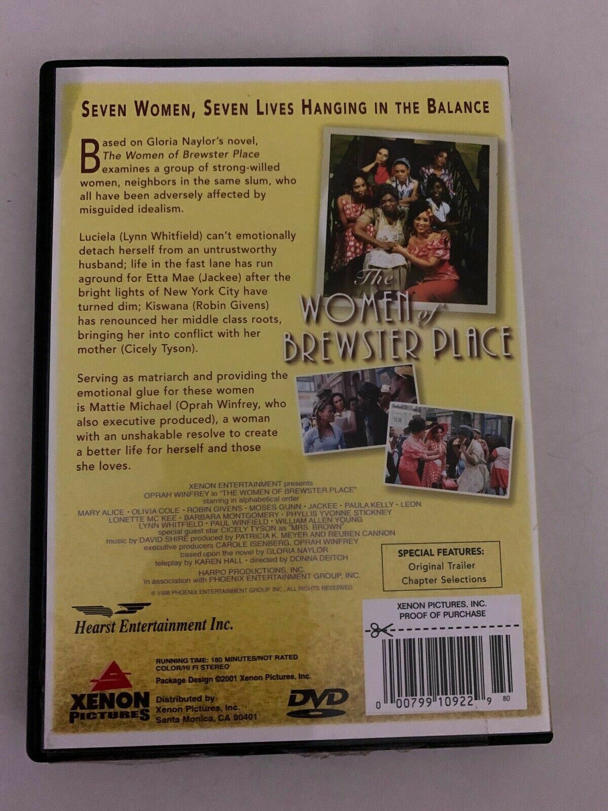 The Women Of Brewster Place (DVD, 1988) Oprah Winfrey Region 1