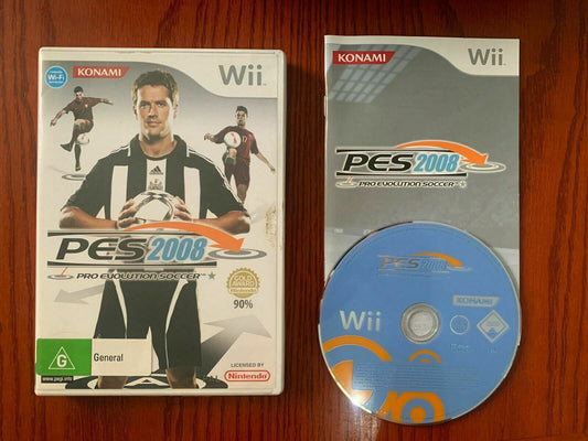 Pro Evolution Soccer 2008 (Nintendo Wii) PAL with Manual