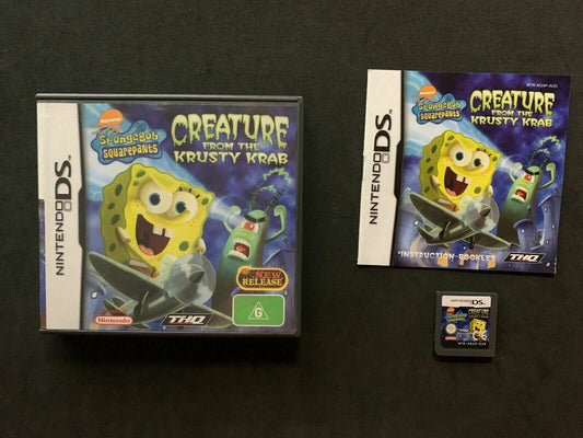 SpongeBob SquarePants: Creature from the Krusty Krab (Nintendo DS, 2006) Manual