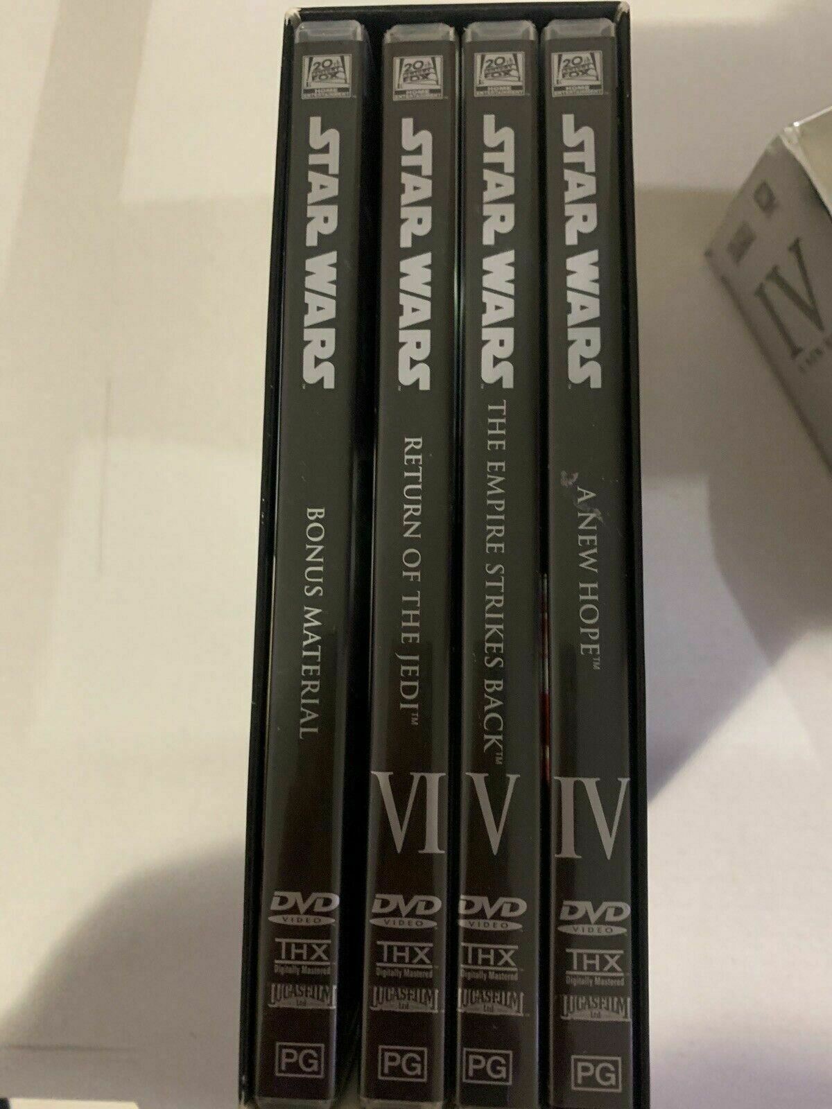 Star Wars Trilogy Box Set With Bonus Material (DVD, 2004, 4-Disc Set) Region 4