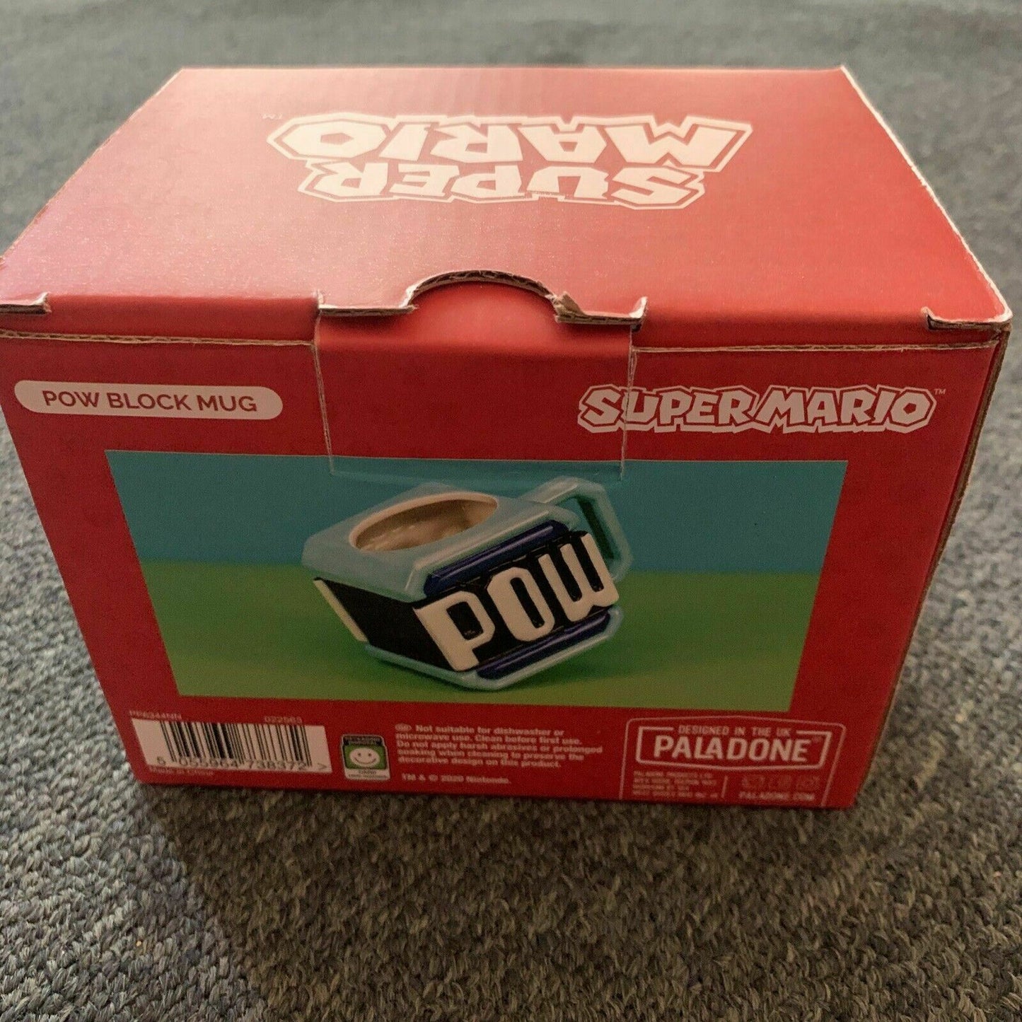 Super Mario Pow Block Mug Ceramic - Official Nintendo Licensed