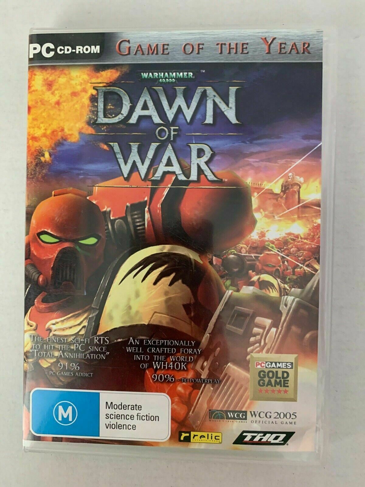 Warhammer 40,000 Dawn Of War - Game Of The Year PC CDROM (2004) With Manual