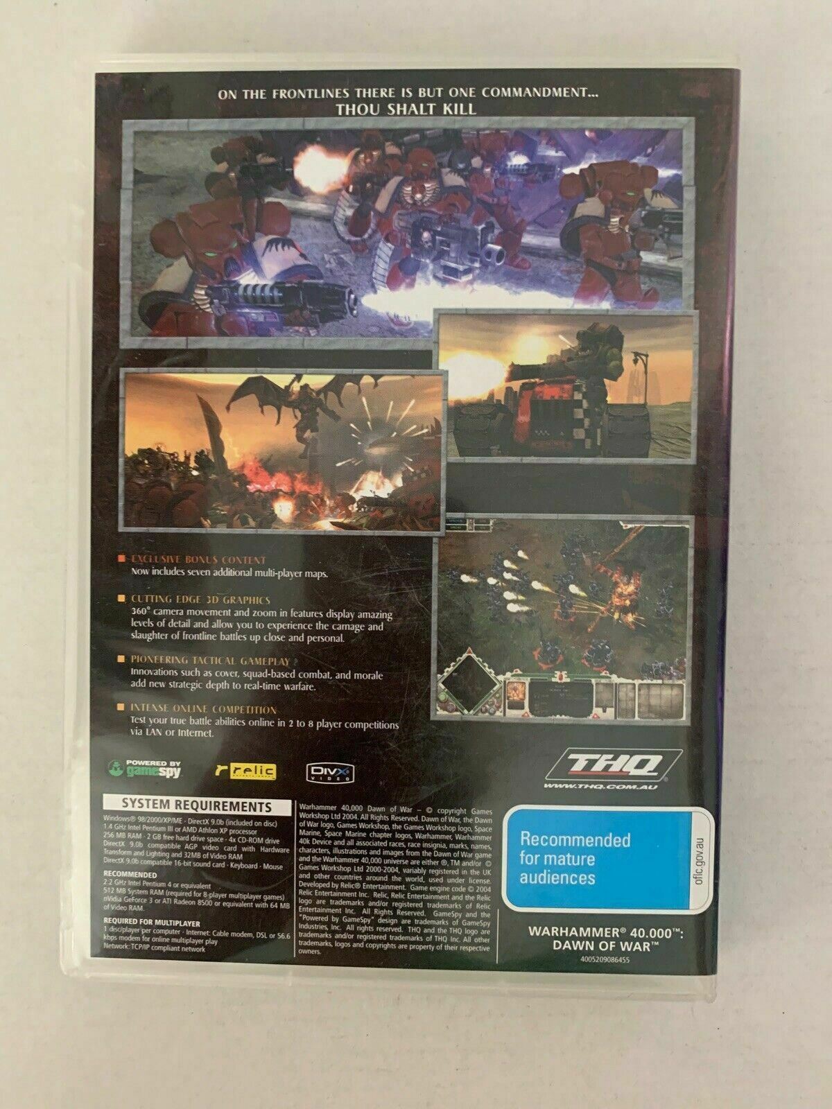 Warhammer 40,000 Dawn Of War - Game Of The Year PC CDROM (2004) With Manual