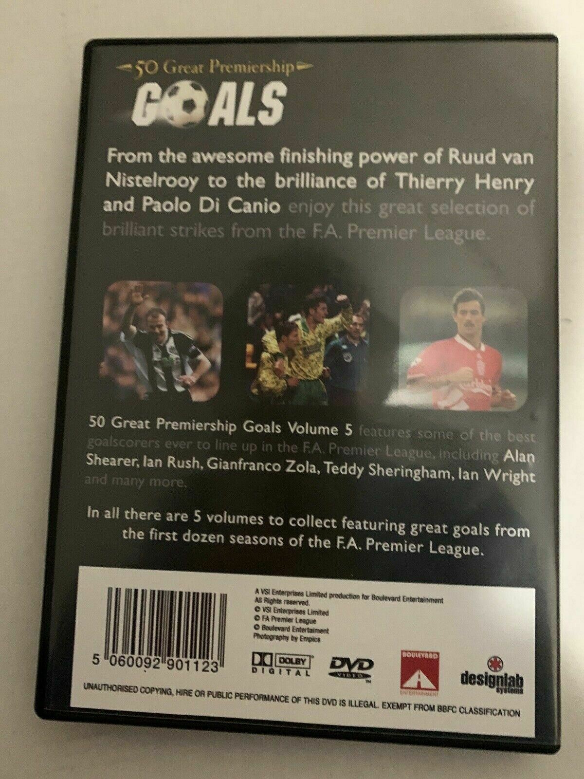 50 Great Premiership Goals - Volume 5 (DVD, 2004) Region 2