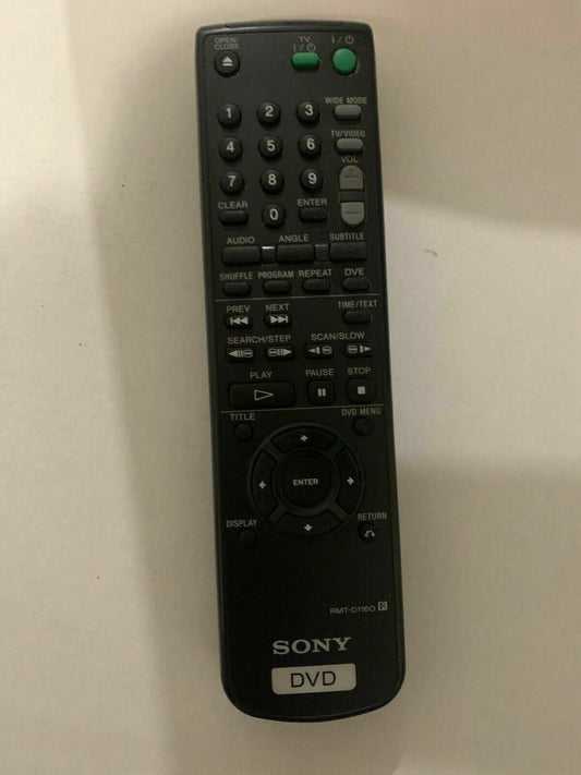 Genuine Sony RMT-D1160 Remote Control For DVD *Missing Battery Cover*