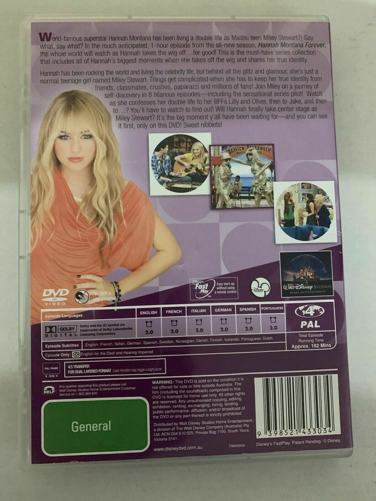Hannah Montana Forever - Who Is Hannah Montana? (DVD, 2010) Miley Cyrus Region 4