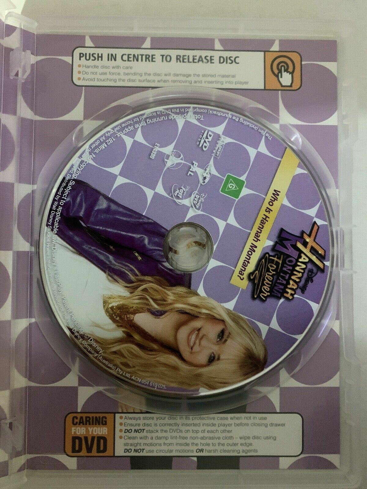 Hannah Montana Forever - Who Is Hannah Montana? (DVD, 2010) Miley Cyrus Region 4