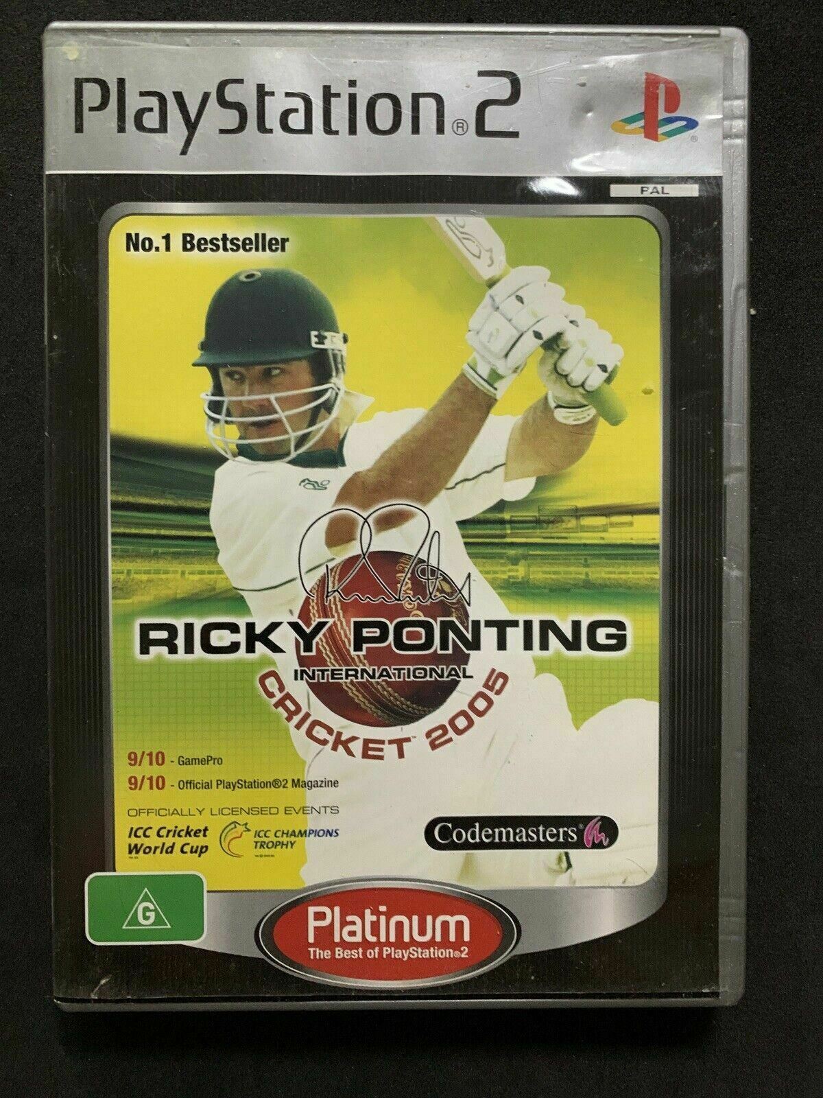 3x Cricket PS2 Collection - Ricky Ponting, Cricket 2004 & 07 (Sony PlayStation 2