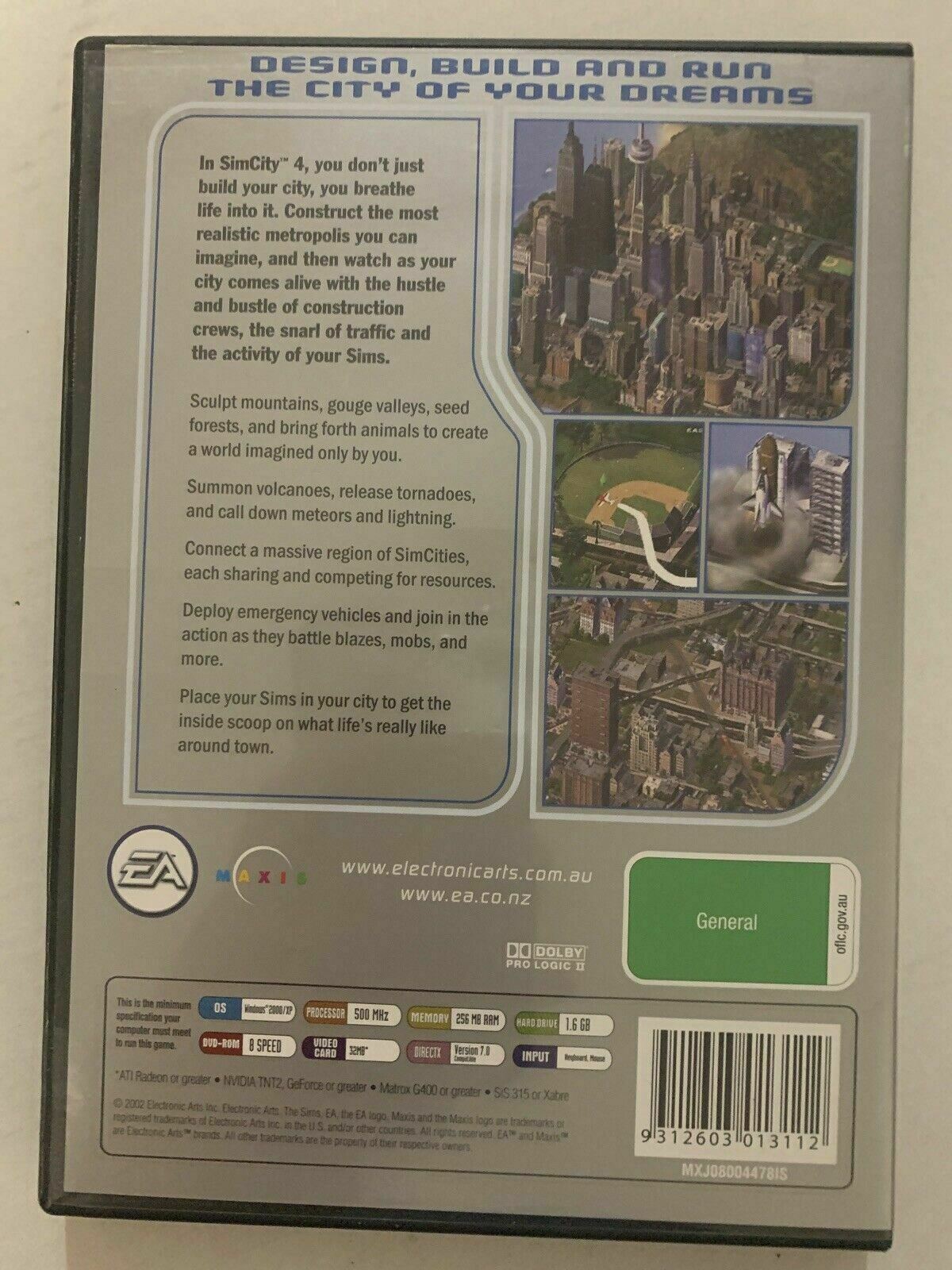 Sim City 4 PC CD-ROM Classic City Building Simulation Management Game