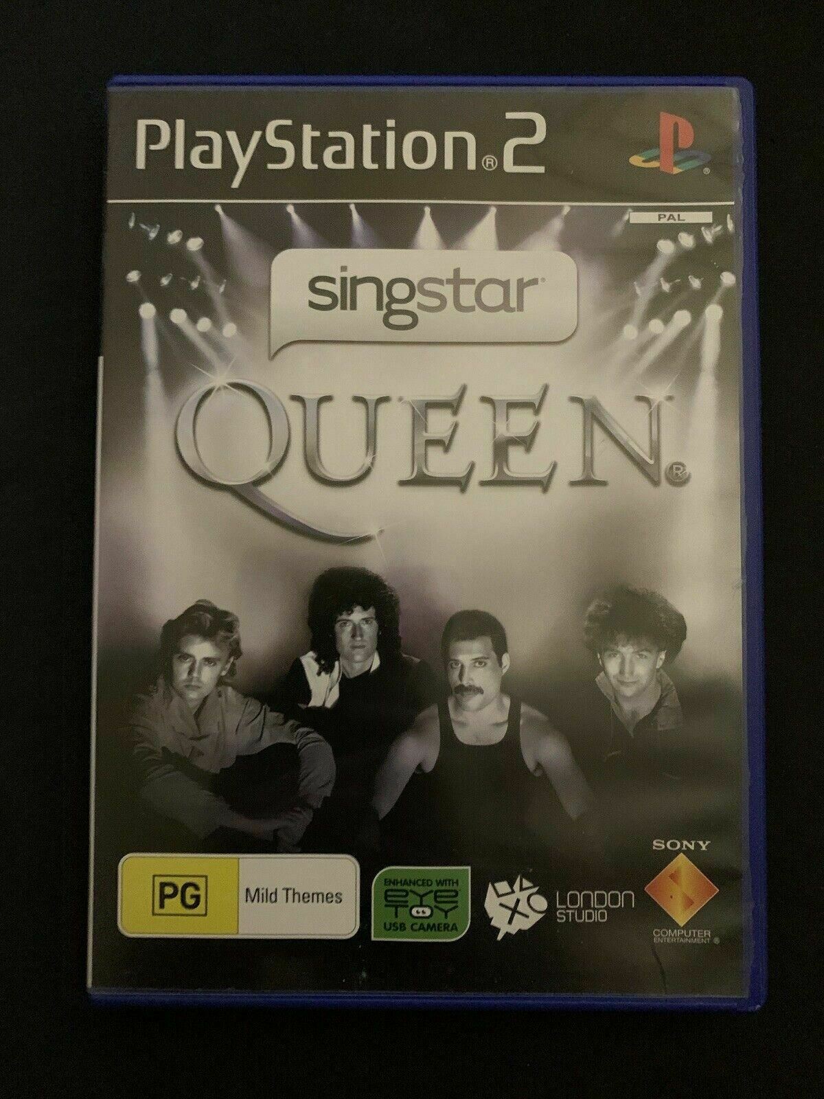 SingStar Queen Sony PS2 Playstation 2 PAL Karaoke Game With Manual