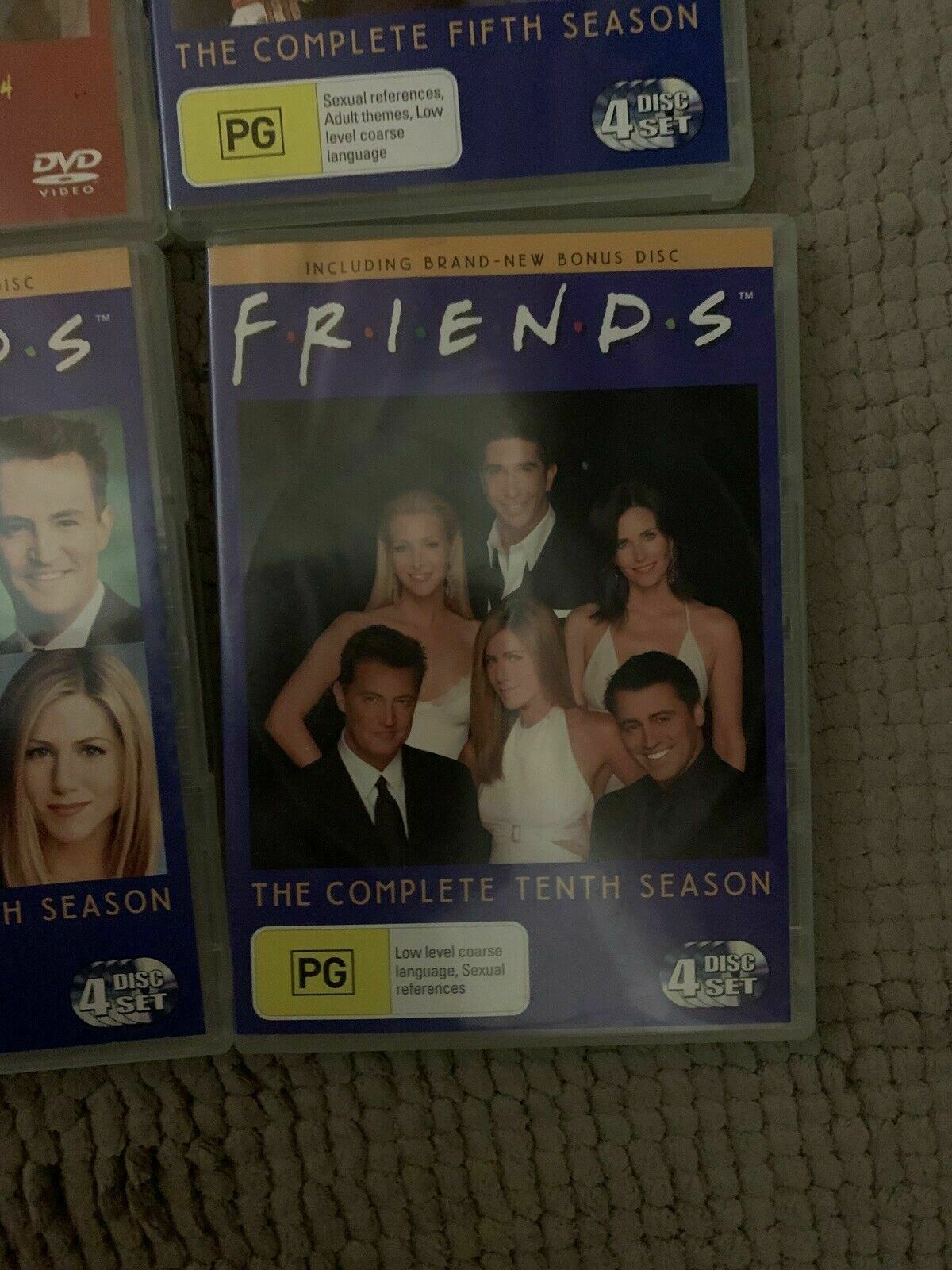 Friends - Complete Series 1-10 (DVD, 2004) Region 4.  Jennifer Aniston