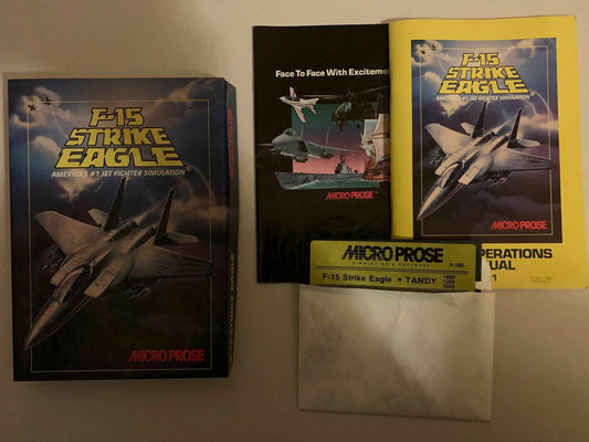 F-15 Strike Eagle PC 1985 Micropose 5 1⁄4-inch Floppy Disc Vintage Software
