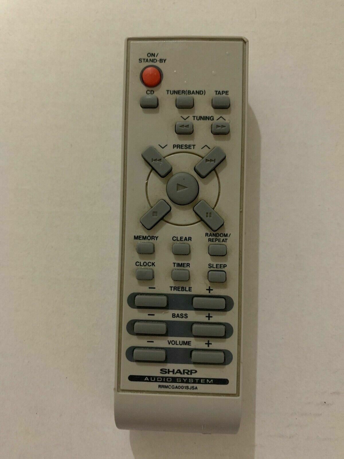 Genuine Sharp RRMCGA001SJSA Remote Control For Audio System