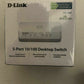 *New Sealed* D-Link 5-Port 10/100 DES-1005A Desktop Switch