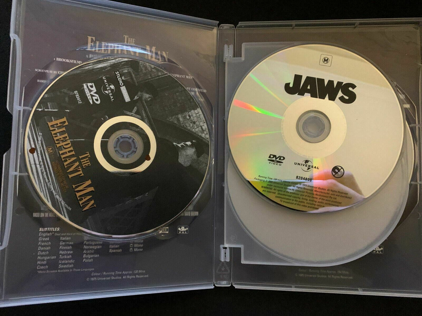 Award Winning Films - The Deer Hunter, Out Of Africa, Jaws, Elephant Man DVD R4