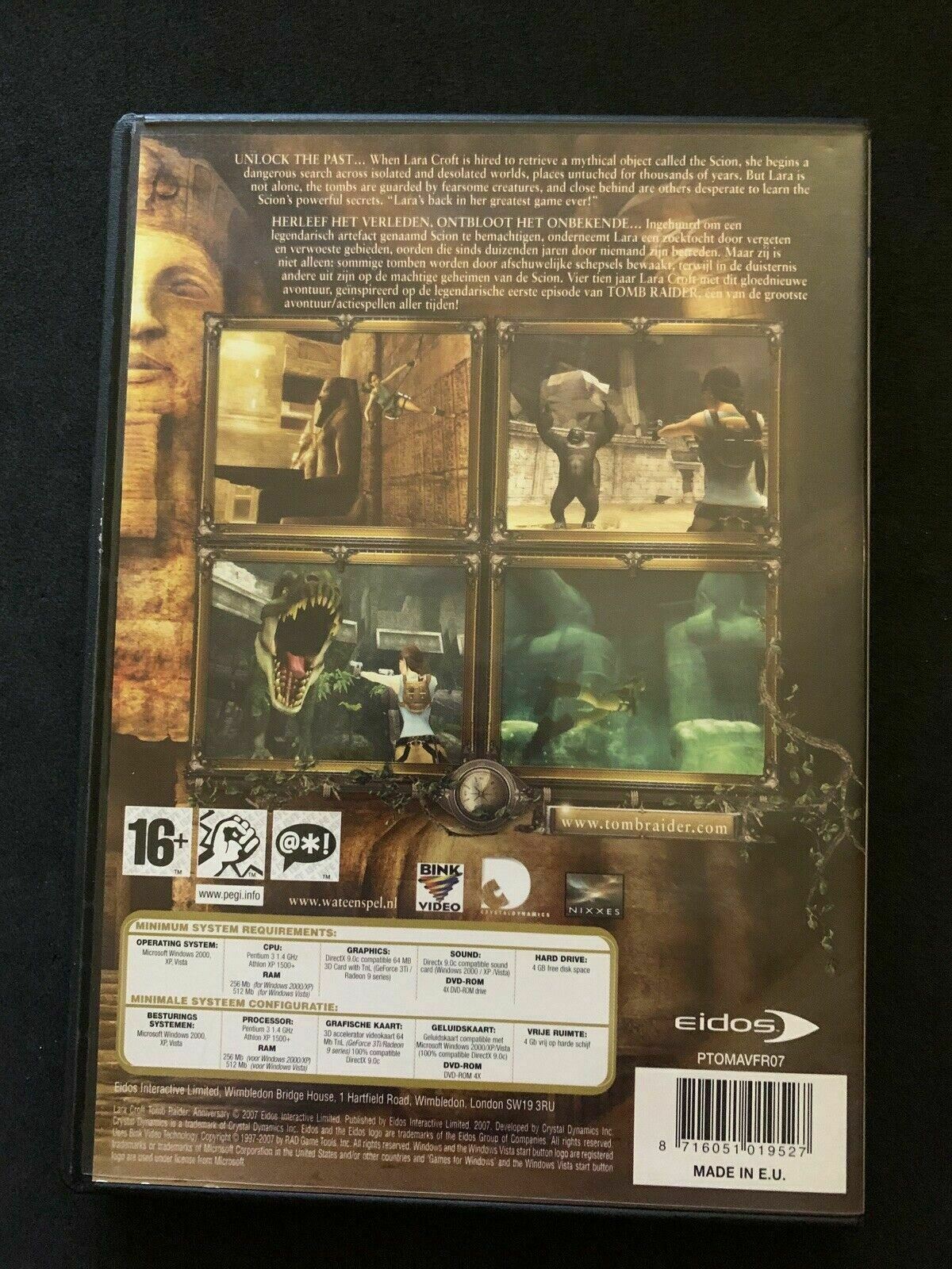 Tomb Raider Anniversary • Collectors Edition - PC DVD Windows Game