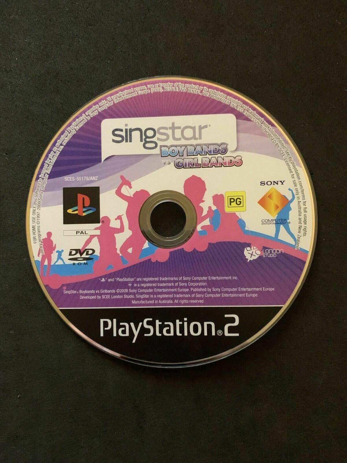 Singstar BoyBands vs Girlbands - Sony PS2 PAL Game with Manual