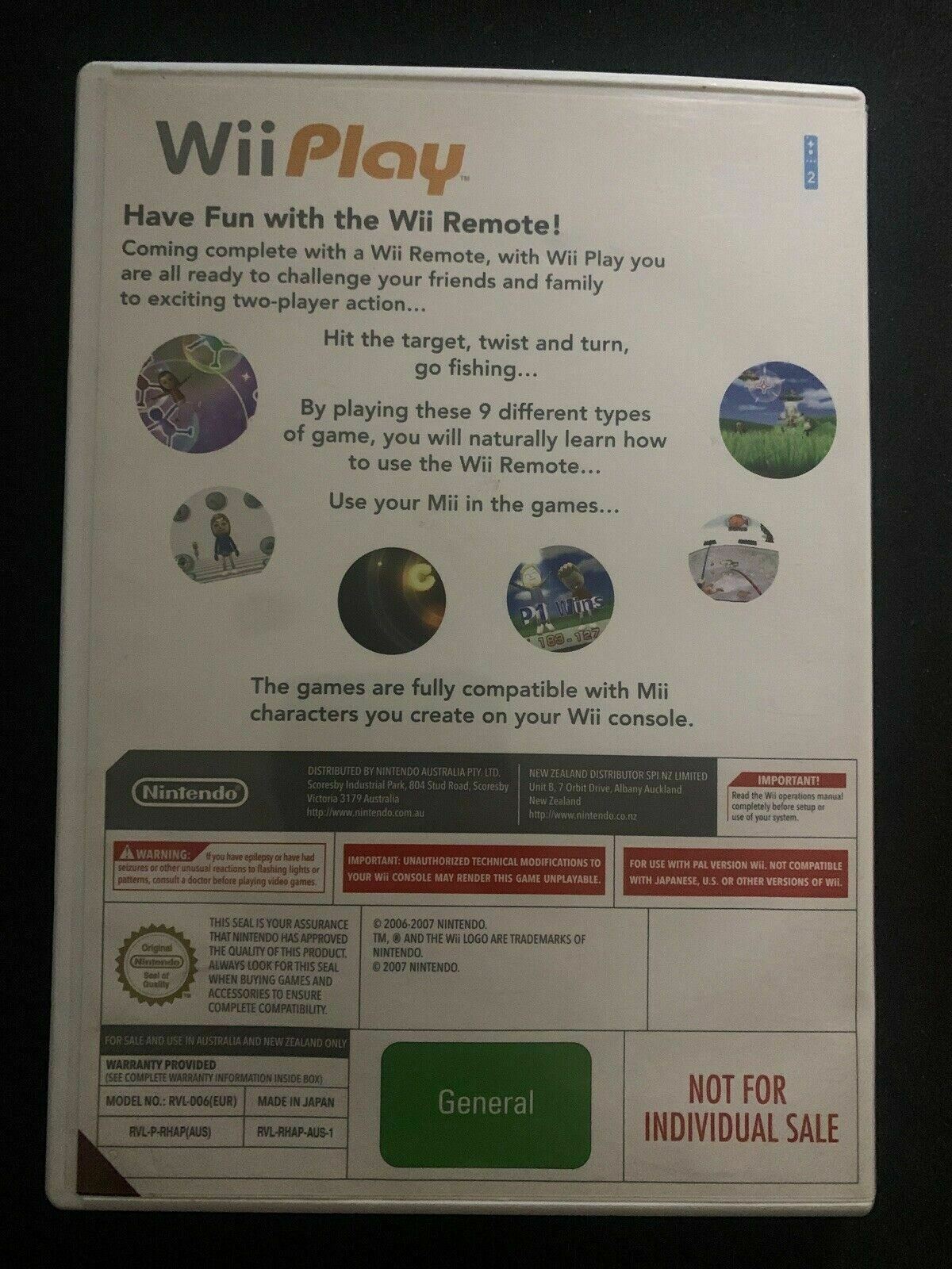 Wii Play (Wii, 2006) - Nintendo Wii PAL Game