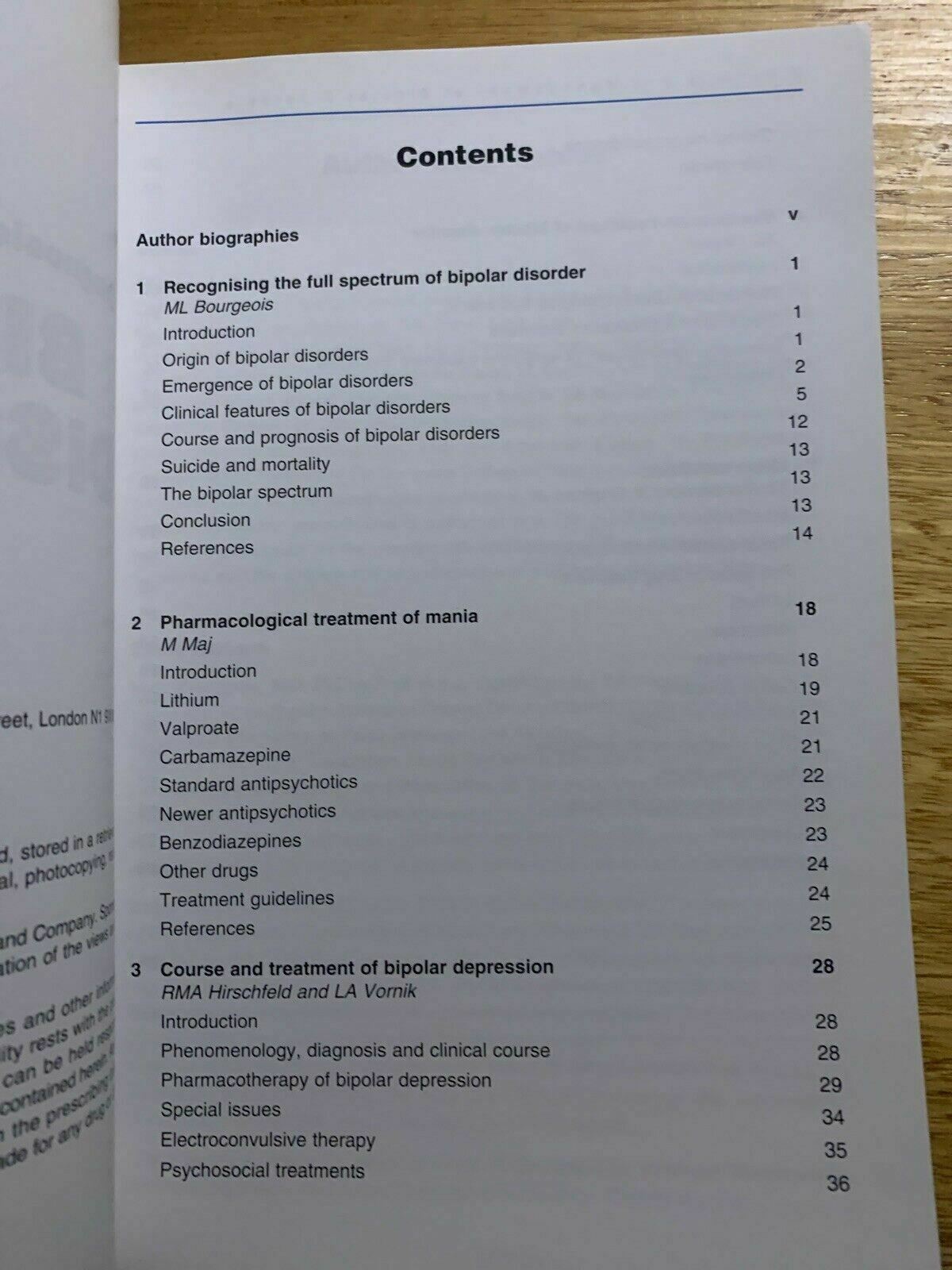 Diagnosis & Management Of Bipolar Disorders by CL Bowden 2nd Ed 2004