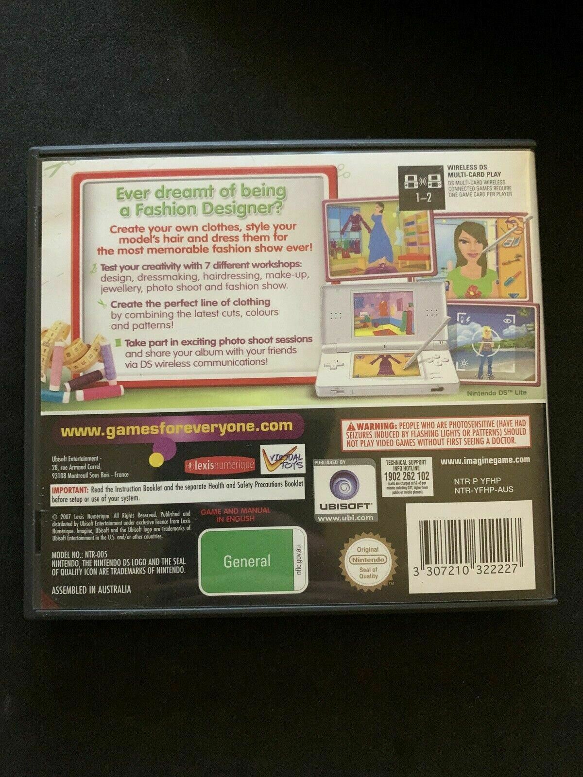 Imagine Fashion Designer Nintendo DS Game – Retro Unit