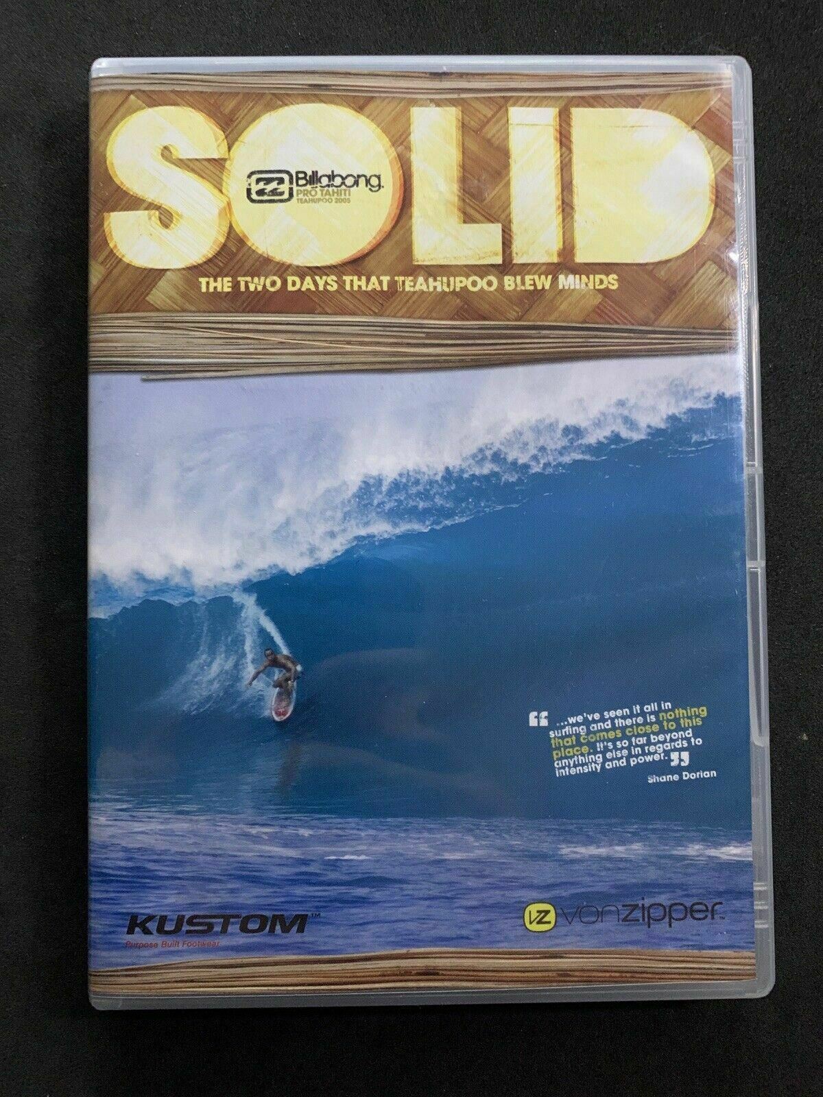 Solid Billabong DVD Surfing 2005 -  Surf Pro Tahiti Teahupoo Kustom Andy Irons