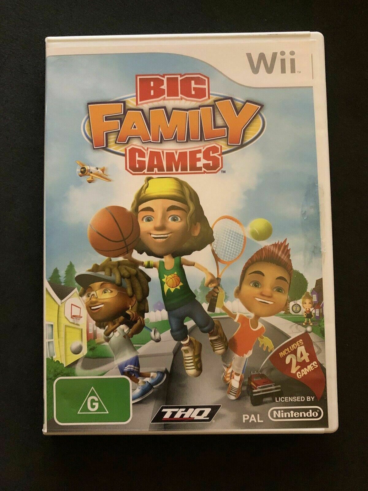 Big Family Games for Nintendo Wii PAL with Manual 24 Games: Football, Tennis..