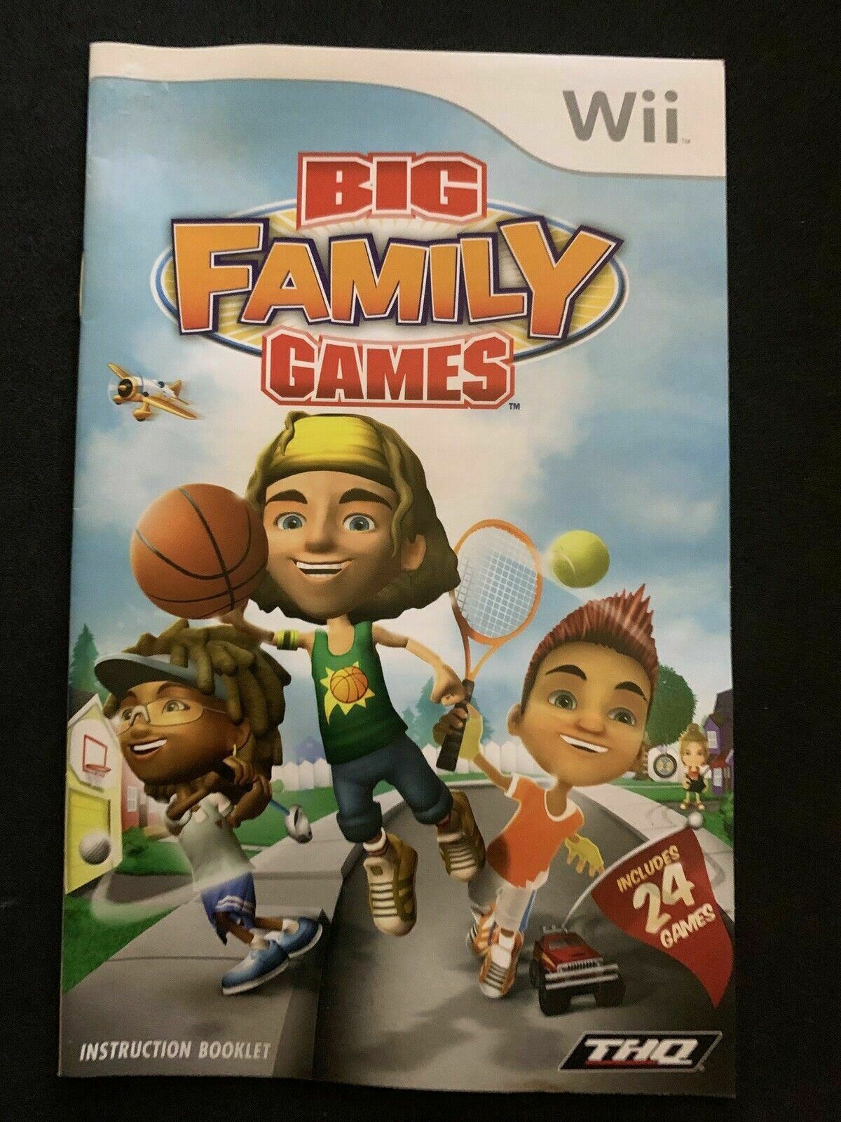 Big Family Games for Nintendo Wii PAL with Manual 24 Games: Football, Tennis..