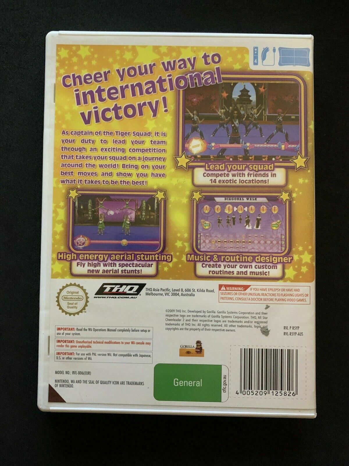 All Star Cheerleader 2 -  Nintendo Wii PAL Game