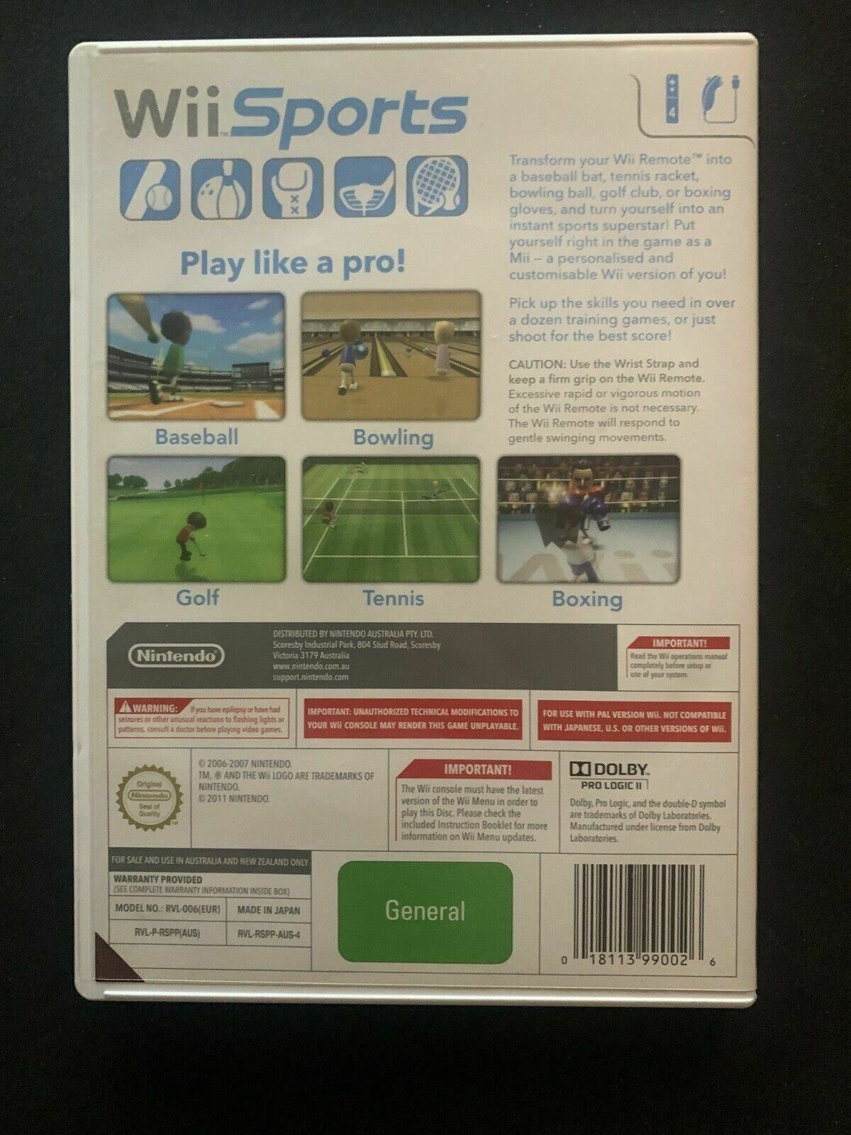 Wii Sports - Nintendo Wii PAL Game Complete