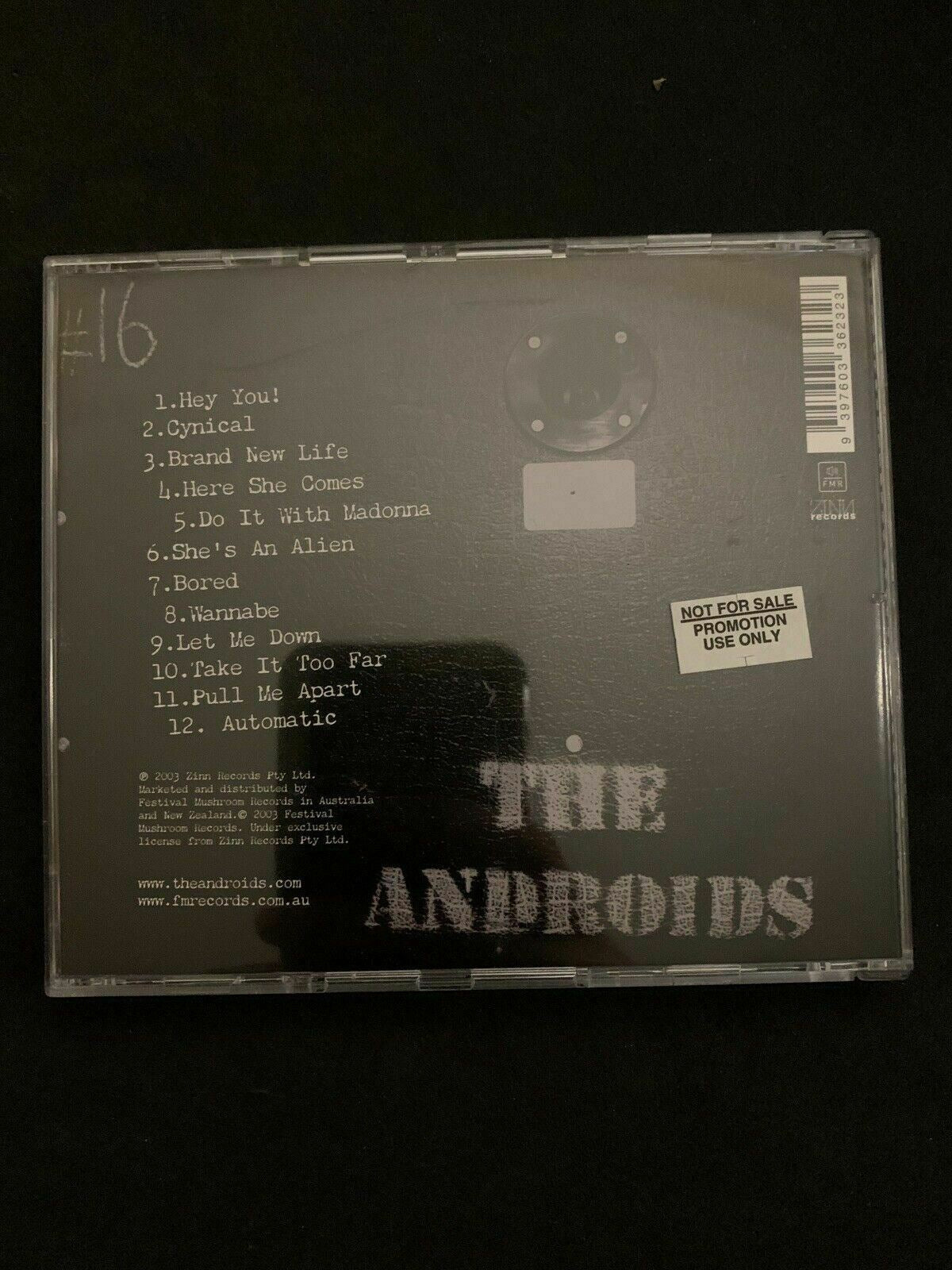 The Androids by The Androids + Here She Comes *Signed Copy* (CD, 2003)