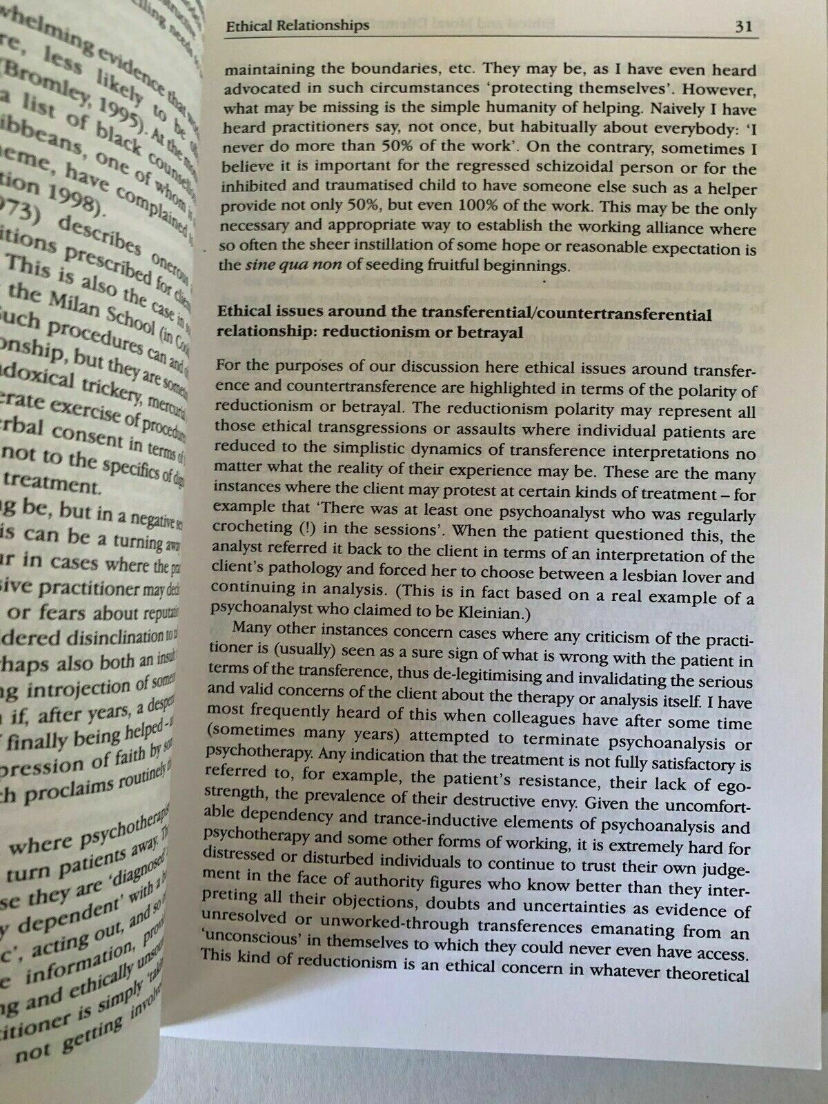 Ethics: Working with Ethical and Moral Dilemmas in Psychotherapy by Petruska...