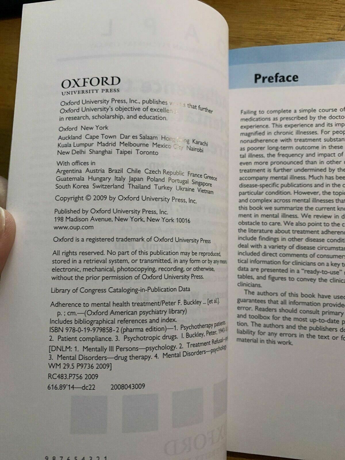 Adherence to Mental Health Treatment by Peter F. Buckley (English) Paperback Boo