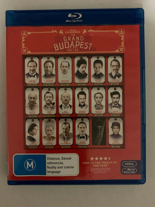 The Grand Budapest Hotel BLU-RAY (2014) Region B - Ralph Fiennes, Bill Murray