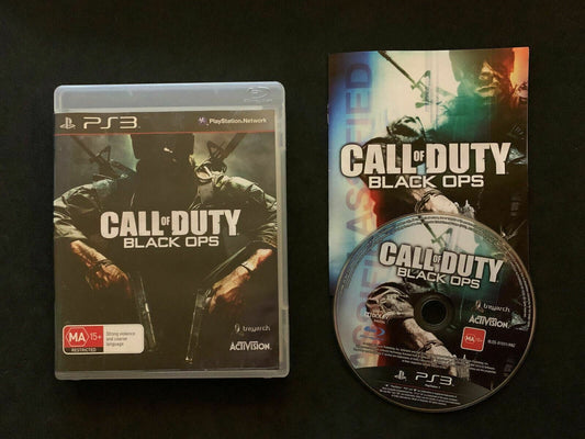 Call of Duty: Black Ops (Sony PlayStation 3, 2010) with Manual
