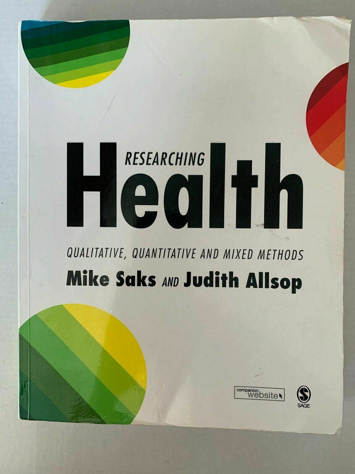 Researching Health: Qualitative, Quantitative & Mixed Methods. Mike Saks 2008
