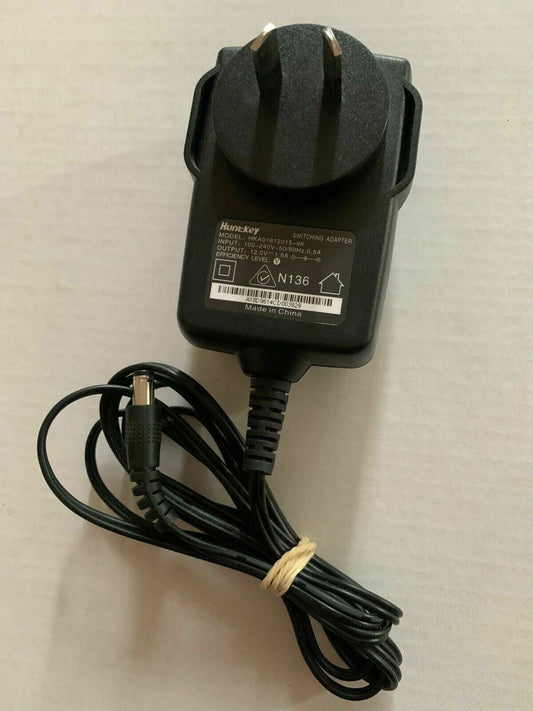 Genuine Huntkey HKA01812015-9K AC Adapter 12V 1.5A