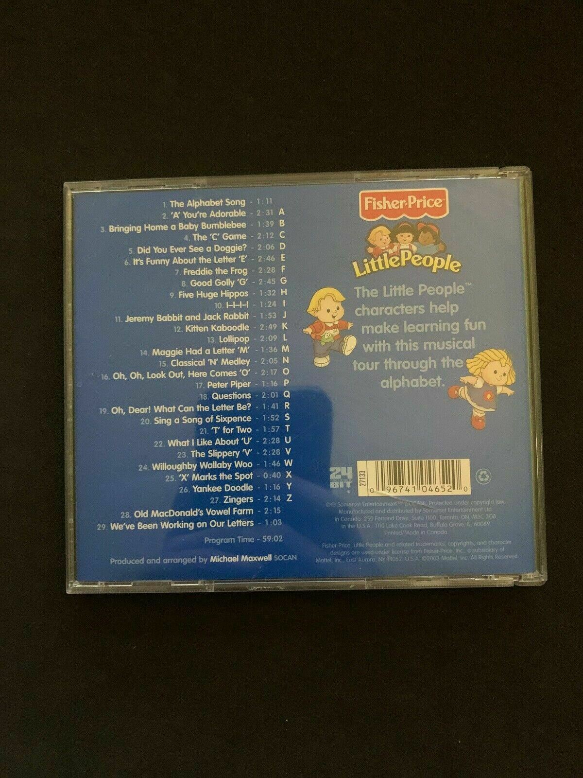 Little People: ABC Sing-Along by Fisher-Price (CD, Jan-2003, Fisher-Price)