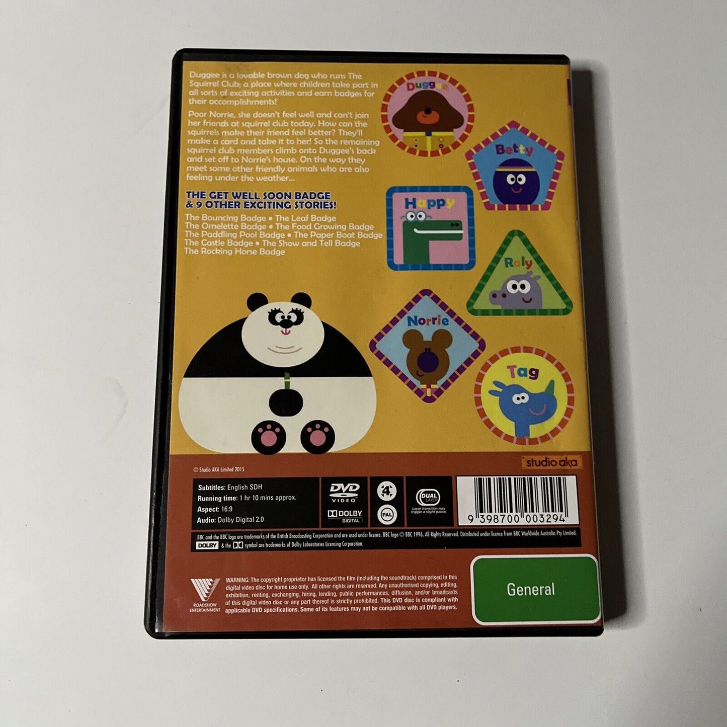 Hey Duggee - The Get Well Soon Badge (DVD, 2015) Region 4