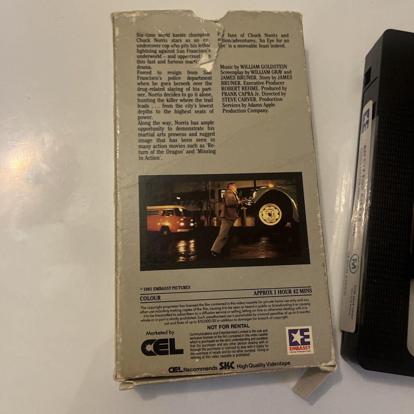 Chuck Norris: An Eye for an Eye (VHS, 1981) PAL