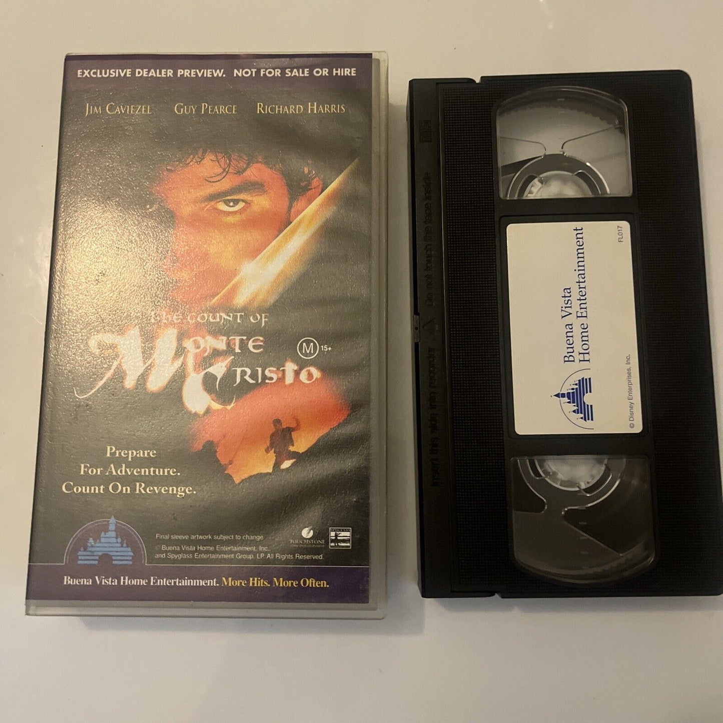 The Count of Monte Cristo / Max Keeble's Big Movie VHS PAL Demo Tape