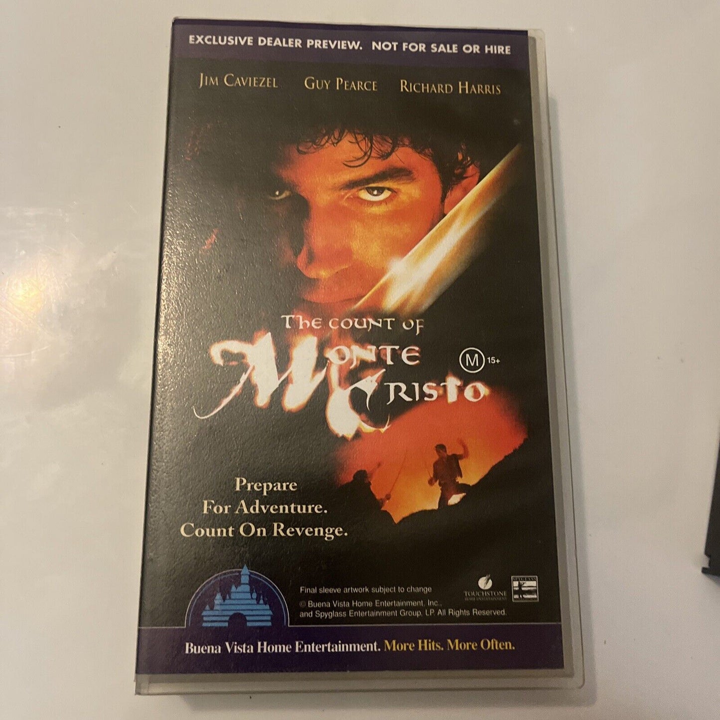 The Count of Monte Cristo / Max Keeble's Big Movie VHS PAL Demo Tape